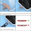image:imageTENOC Metal Phone Tether Tab 2Pcs SilverRose Gold