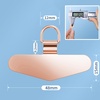 image:imageTENOC Metal Phone Tether Tab 2Pcs SilverRose Gold