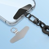 image:imageTENOC Metal Phone Tether Tab 2Pcs SilverSilver  Black