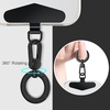 image:imageTENOC Metal Phone Tether with Spring Ring BlackSilverBlack