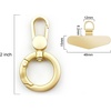 image:imageTENOC Metal Phone Tether with Spring Ring BlackSilverGold