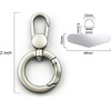 image:imageTENOC Metal Phone Tether with Spring Ring BlackSilverSliver