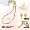 image:imageTENOC Universal Metal Phone Wrist StrapCrossbody ChainBgold
