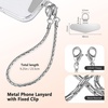 image:imageTENOC Universal Metal Phone Wrist StrapCrossbody ChainBsilver