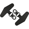 image:imageTENOC Metal Phone Tether Tab 2Pcs Silver360 Rotationblack