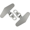 image:imageTENOC Metal Phone Tether Tab 2Pcs Silver360 Rotationsilver