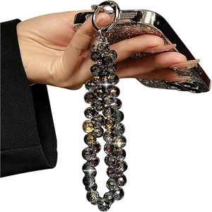 image:imageTENOC Beaded Phone Wrist Strap PurpleAblack