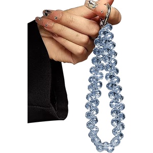image:imageTENOC Beaded Phone Wrist Strap PurpleAblue