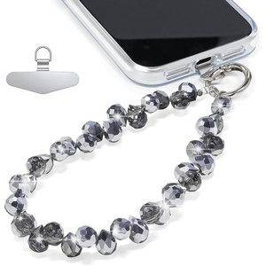 image:imageTENOC Beaded Phone Wrist Strap PurpleAdark Gray