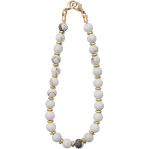 image:imageTENOC Beaded Phone Wrist Strap PurpleBmarble White