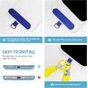 image:imageTENOC Braided Phone Wrist Strap 1 Pack 7mm Thick Rope AntiLoss Hand Lanyard with Twin Buckles for Keys amp Smartphone Case Dopamine Color Blocking Wristlet BlueYellow
