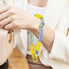 image:imageTENOC Braided Phone Wrist Strap 1 Pack 7mm Thick Rope AntiLoss Hand Lanyard with Twin Buckles for Keys amp Smartphone Case Dopamine Color Blocking Wristlet BlueYellow