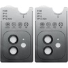 image:imageTENOC Camera Lens Protector 2 Pack for iPhone 11 amp iPhone 12 amp iPhone 12 Mini 9H Tempered Glass Camera Screen Cover Black Metal Individual Ring