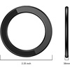 image:imageTENOC Magnetic Wall Mount Magnet Ring Phone Holder 1Pcs BlackBlack
