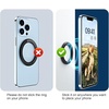 image:imageTENOC Magnetic Wall Mount Magnet Ring Phone Holder 1Pcs BlackBlack