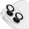image:imageTENOC Camera Lens Protector 2 Pack for iPhone 11 amp iPhone 12 amp iPhone 12 Mini 9H Tempered Glass Camera Screen Cover Black Metal Individual Ring