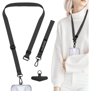 image:imageTENOC Adjust Length Phone Crossbody Strap Detachable Cellphone Wrist Strap Universal Phone LanyardBlack