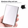 image:imageTENOC Business Card Case 1 Pack Premium Aluminum Metal Credit Card Holder for Men amp Women Slim Hard Shell Wallet with 6 Accordion Slots for ID Cash amp Travel RFID Blocking Brushed Silver