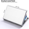 image:imageTENOC Business Card Case 1 Pack Premium Aluminum Metal Credit Card Holder for Men amp Women Slim Hard Shell Wallet with 6 Accordion Slots for ID Cash amp Travel RFID Blocking Brushed Silver