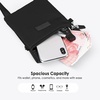 image:imageTENOC Mini Crossbody Phone Bag Adjustable Cell Phone Purses Travel Shoulder Bag Fit 69 CellphoneKeysEarbudsPassportBlack