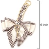 image:imageTENOC Purse Extender Chain Crossbody Bag Charm Bow Ribbon Handbag DIY Decoration Accessories01Beige