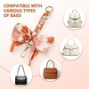 image:imageTENOC Purse Extender Chain Crossbody Bag Charm Bow Ribbon Handbag DIY Decoration Accessories01Orange
