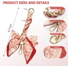 image:imageTENOC Purse Extender Chain Crossbody Bag Charm Bow Ribbon Handbag DIY Decoration Accessories01Red