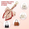 image:imageTENOC Purse Extender Chain Crossbody Bag Charm Bow Ribbon Handbag DIY Decoration Accessories01Red