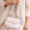 image:imageTENOC Purse Extender Chain Crossbody Bag Charm Bow Ribbon Handbag DIY Decoration Accessories02Blue