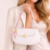 image:imageTENOC Purse Extender Chain Crossbody Bag Charm Bow Ribbon Handbag DIY Decoration Accessories02Pink