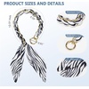 image:imageTENOC Purse Extender Chain Crossbody Bag Charm Bow Ribbon Handbag DIY Decoration Accessories02Zebra