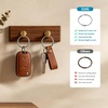 image:imageTENOC Stainless Steel Split Key Ring 1 Inch Heavy Duty Metal Key Chain Ring Durable Flat Keyring for Home Car Office and DIY Craft 8 Pcs