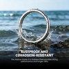 image:imageTENOC Stainless Steel Split Key Ring 1 Inch Heavy Duty Metal Key Chain Ring Durable Flat Keyring for Home Car Office and DIY Craft 8 Pcs