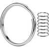image:imageTENOC Stainless Steel Split Key Ring 1 Inch Heavy Duty Metal Key Chain Ring Durable Flat Keyring for Home Car Office and DIY Craft 8 Pcs