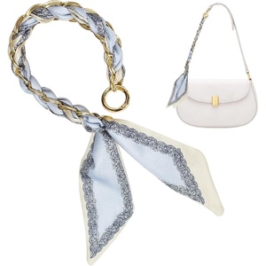 image:imageTENOC Purse Extender Chain Crossbody Bag Charm Bow Ribbon Handbag DIY Decoration Accessories02Blue