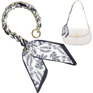 image:imageTENOC Purse Extender Chain Crossbody Bag Charm Bow Ribbon Handbag DIY Decoration Accessories02black