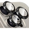 image:imageTENOC Camera Lens Protector 2 Pack for iPhone 14 Pro amp iPhone 14 Pro Max 9H Tempered Glass Camera Screen Cover Black Metal Individual Ring