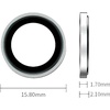 image:imageTENOC Camera Lens Protector for iPhone 16 Pro amp 16 Pro Max BlackSilver