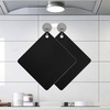 image:imageTENOC Silicone NonSlip Heat Resistant amp WaterTrapping Trivet Mats for Hot Pots amp Pans amp Dishes amp Cookware Multipurpose Kitchen Table Coaster 71 Inch BlackBlack
