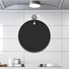 image:imageTENOC Silicone NonSlip Heat Resistant amp WaterTrapping Trivet Mats for Hot Pots amp Pans amp Dishes amp Cookware Multipurpose Kitchen Table Coaster 71 Inch BlackBlack