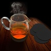 image:imageTENOC Silicone NonSlip Heat Resistant amp WaterTrapping Trivet Mats for Hot Pots amp Pans amp Dishes amp Cookware Multipurpose Kitchen Table Coaster 71 Inch BlackBlack
