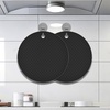 image:imageTENOC Silicone NonSlip Heat Resistant amp WaterTrapping Trivet Mats for Hot Pots amp Pans amp Dishes amp Cookware Multipurpose Kitchen Table Coaster 71 Inch BlackBlack