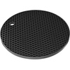 image:imageTENOC Silicone NonSlip Heat Resistant amp WaterTrapping Trivet Mats for Hot Pots amp Pans amp Dishes amp Cookware Multipurpose Kitchen Table Coaster 71 Inch BlackBlack