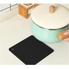 image:imageTENOC Silicone NonSlip Heat Resistant amp WaterTrapping Trivet Mats for Water Glasses amp Teacup amp Coffee Cup amp Dishes amp Cookware Multipurpose Kitchen Table Coaster 35Inch BlackBlack