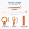 image:imageTENOC Spiral Coil Spring Keychain Antilost Key Chain Holder Lanyard Cord with Lobster ClaspOrange