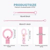 image:imageTENOC Spiral Coil Spring Keychain Antilost Key Chain Holder Lanyard Cord with Lobster ClaspPink