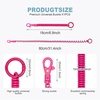 image:imageTENOC Spiral Coil Spring Keychain Antilost Key Chain Holder Lanyard Cord with Lobster ClaspRose Red