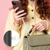 image:imageTENOC Spiral Coil Spring Keychain Antilost Key Chain Holder Lanyard Cord with Lobster ClaspWhite