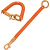 image:imageTENOC Spiral Coil Spring Keychain Antilost Key Chain Holder Lanyard Cord with Lobster ClaspOrange